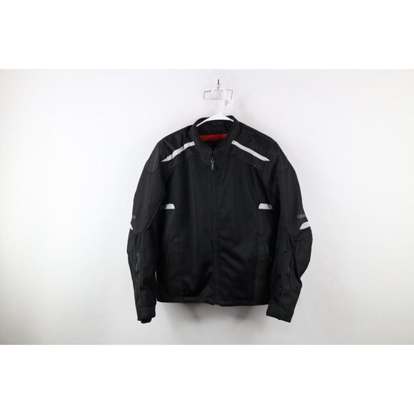 Sedici Mens Large Mesh Reflective Armour Padded Moto Motorcycle Riding Jacket